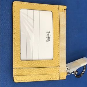 Coach Mini Skinny ID Case in Crossgrain Leather